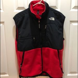 North Face Men's Fleece Vest Medium Vintage Red